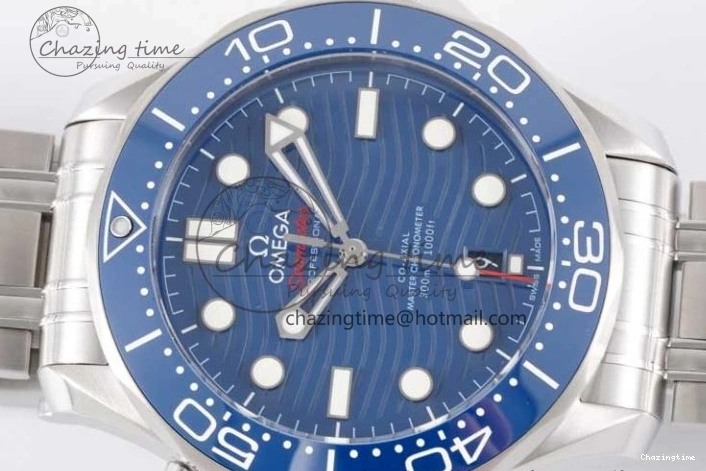 0210 Seamaster Diver 300M SS Blue Ceramic Bezel JVSF 1:1 Best Edition Blue Dial on SS Bracelet A SportInspired 7792